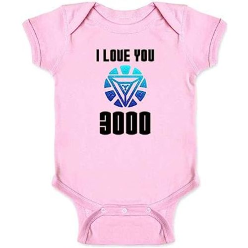Pop Threads I Love You 3000 Gift for Dad Superhero Baby Toddler Kids Girl Boy T-Shirt
