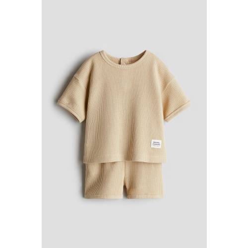 2-PIECE WAFFLED JERSEY SET