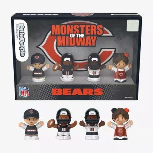Fisher Price Little People X Nfl Collector Chicago Bears Figure 4-pack
