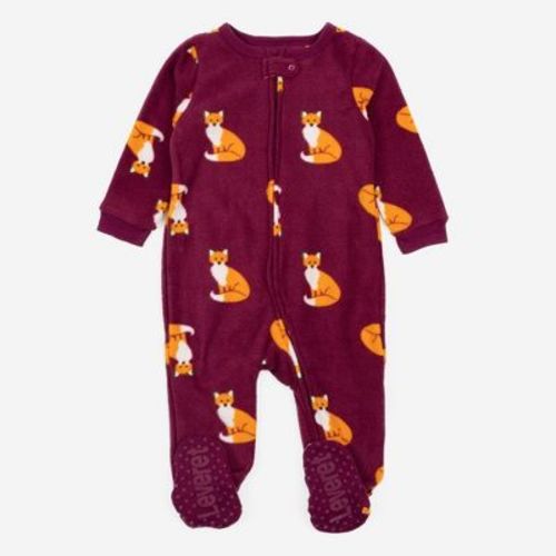 Leveret Footed Fleece Pajamas Fox 4 Year
