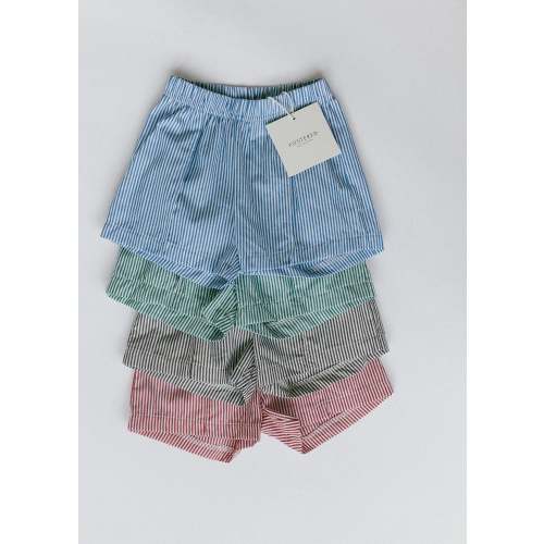 Pin Striped Shorts- Blue