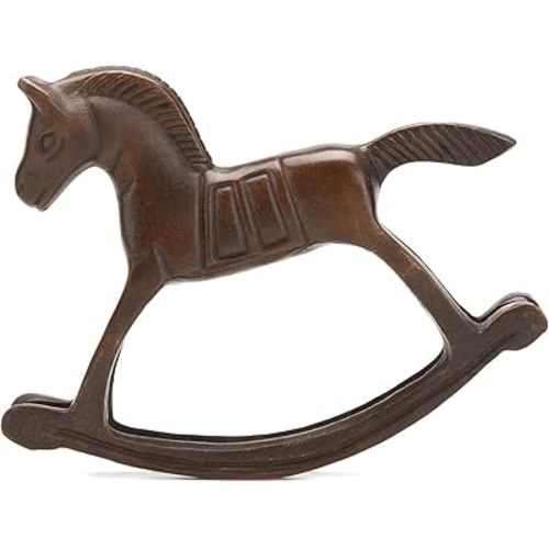 BRASSTAR Brass Rocking Horse Furnishing Articles Smooth Surface Meticulous Decorative Pattern Interior and Exterior Decoration TQGJPT418