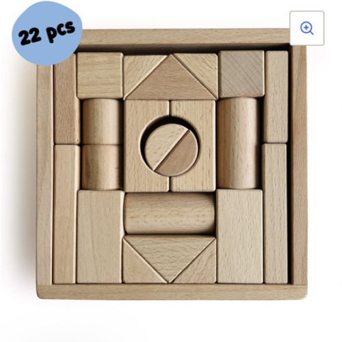 Wooden Building Blocks Kit - Natural, Educational, and Organized Play – GrowGo Kids