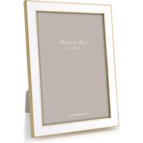 Goldtone Plate & Enamel Picture Frame, 5x7