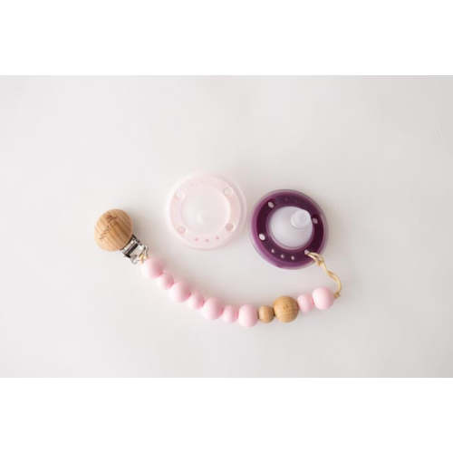 Ninni Co. Pacifier & Clip Set