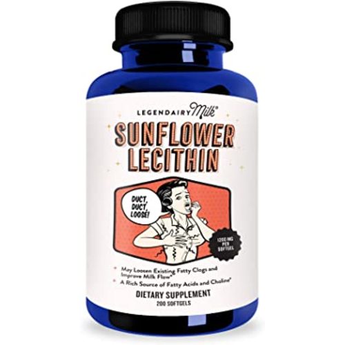 Legendairy Milk® Sunflower Lecithin, 1200mg of Organic Sunflower Lecithin per Softgel, 200 count bottle