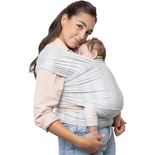 Boba Baby Wrap Carrier Newborn to Toddler - Stretchy Baby Wraps Carrier - Baby Sling - Hands-Free Baby Carrier Sling - Newborn to Toddler 7-35 lbs (Serenity Riviera)
