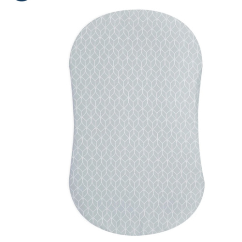 HALO - BassiNest Fitted Sheet 100% Cotton | Morning Mist - Gray