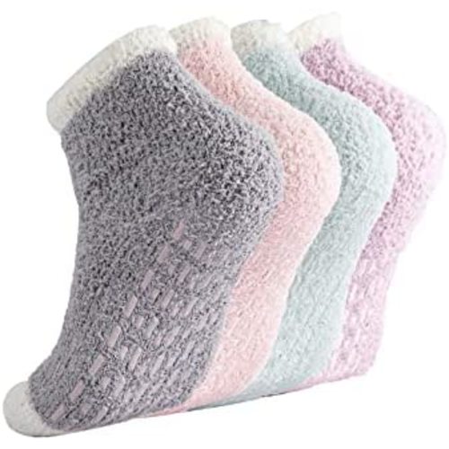 Breslatte Non Slip Socks Hospital Socks with Grips for Women Grip Socks for Women Socks with Grips for Women Slipper Socks