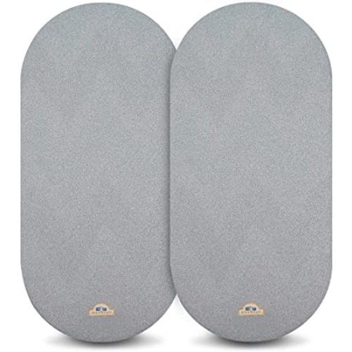 BlueSnail 2pk Soft & Stretchy Bassinet Sheets, Gray (32" x 16")