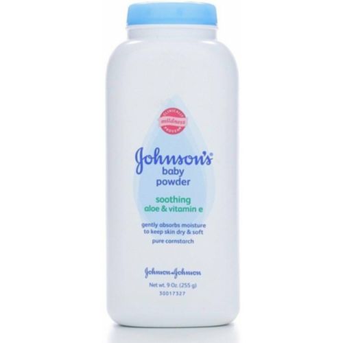 Johnson's Pure Cornstarch Baby Powder Soothing Aloe & Vitamin E, 9oz, 3-Pack