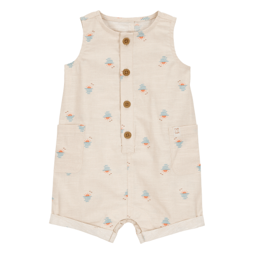 Baby Button-Front Sunset Print Sleeveless Romper - Carter's | Carter's