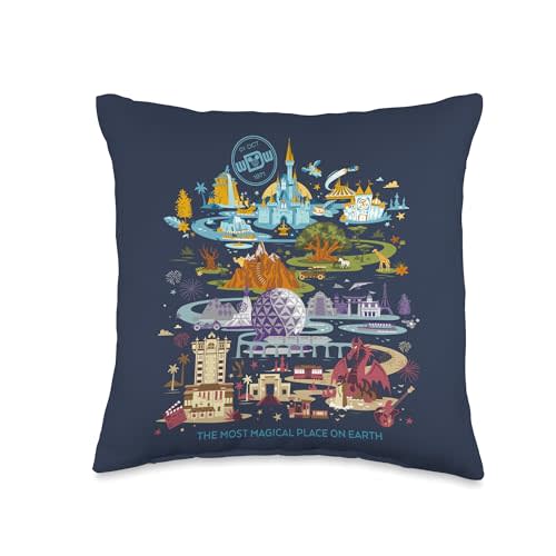 Disney Walt Disney World 50th Anniversary Throw Pillow