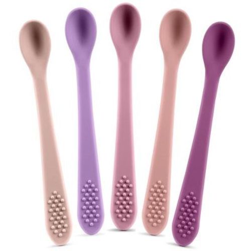 Baby Spoons - Infant Spoons First Stage - Silicone Baby Spoon For Self Feeding - First Stage Baby Feeding Spoon Set Gum Friendly - Bpa Free
