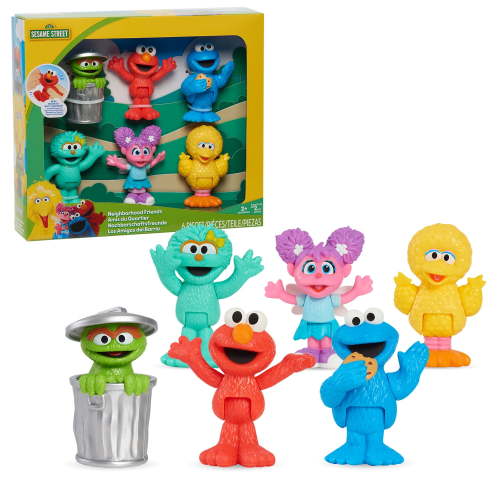 Sesame Street Neighborhood Friends 6pk Poseable Figures