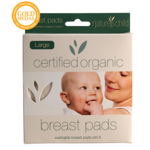 Reusable & Washable Organic Cotton Breast Pads - Natural & Comfortable