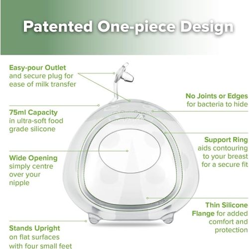 haakaa Ladybug Milk Collector Wearable Milk Collector Ladybug Breastmilk Collector Breastfeeding Milk Catchers Breast Milk Savers 2.5oz/75ml 2 PCS