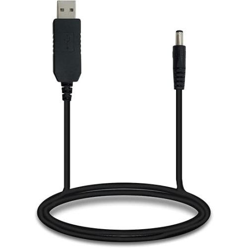 PDEEY 5V to 12V Set Up Cable Converter Adapter, USB DC Barrel 5.5 X 2.1 MM, 3 ft Power Cord