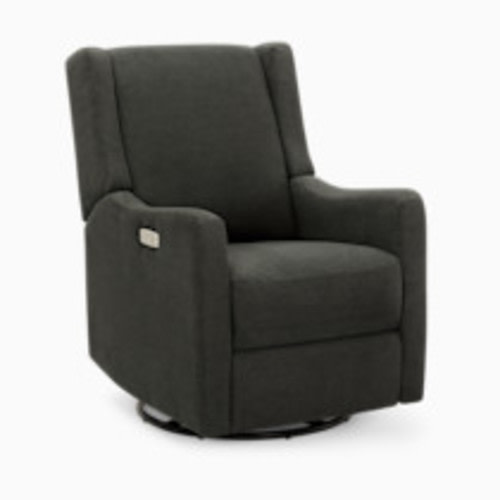 Delta Children Mercer Electronic Power Recliner and Swivel Glider - Dark Grey