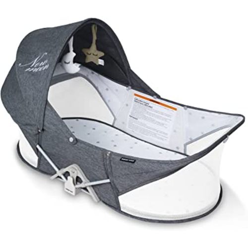 Beberoad Love Baby Travel Bassinet Portable Bassinet-Folding Portable Baby Bed Baby Bassinet in Bed Mini Travel Crib Infant Travel Bed with Mosquito Net and Canopy Lightweight Washable Foldable