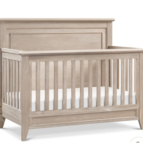 Monogram by Namesake Beckett Rustic 4-in-1 Convertible Flat Top Crib