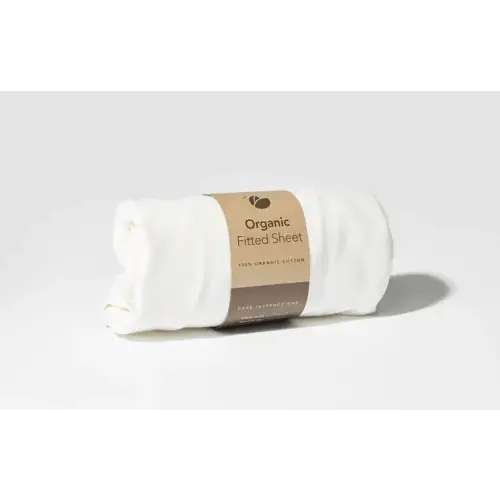 Organic Cotton Fitted Sheet for Lotus Everywhere Travel Crib – Guava Family