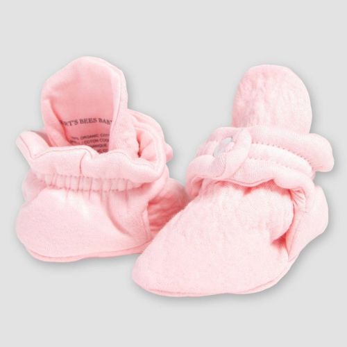 Burt's Bees Baby® Baby Girls' Quilted Bee Organic Cotton Booties - Pink