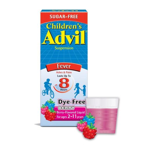 Children's Advil Suspension Sugar-free, Dye-free Berry 4 Oz