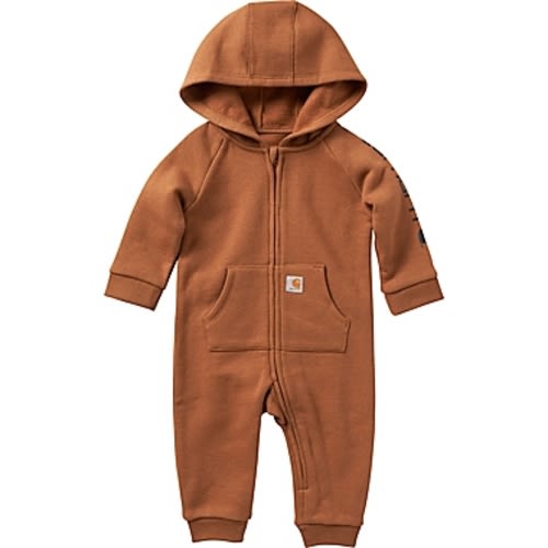 Carhartt® Fleece Hooded CoverallCarhartt® 6 Months Fleece Hooded Coverall in Brown