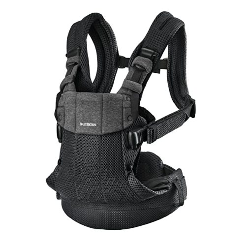 BabyBjörn Baby Carrier Harmony, Anthracite, 3D Mesh | 3-in-1 Ergonomic Baby Carrier; Newborn, Facing-In, Outward-Facing, and Back Carrying Positions Supported (7-40 lbs), Newborn to Toddler
