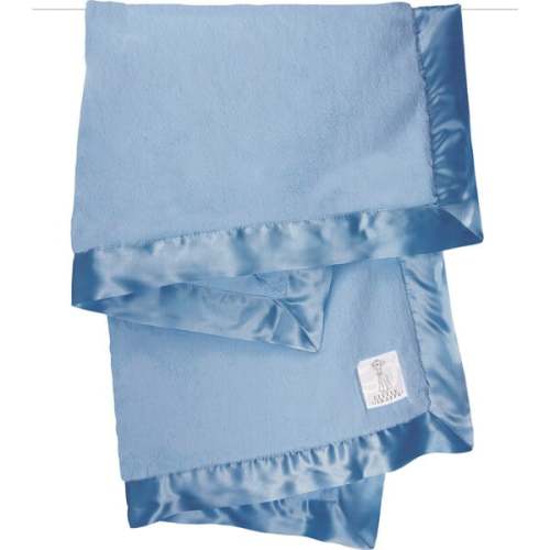 Luxe Baby Blanket, Cornflower - Little Giraffe | Maisonette