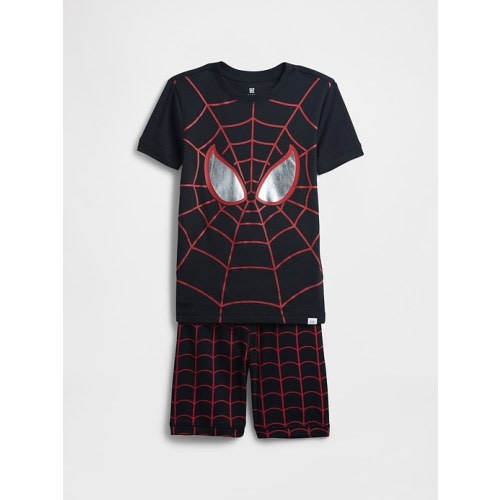 Kids Marvel Organic Brushed Cotton Spider-Man PJ Set | Gap