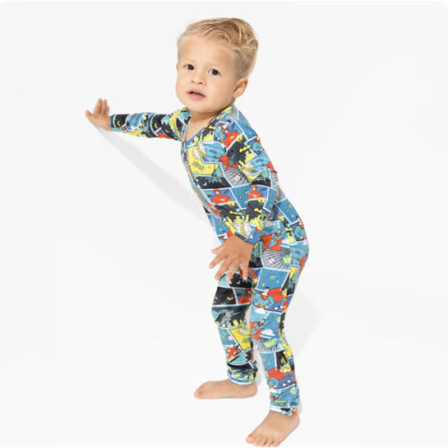 Justice League Heroes Bamboo Convertible Footie: Cozy Superhero Fun! - Bellabu Bear