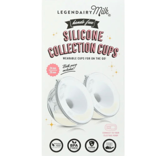 Legendairy Milk Silicone Breast Shield Collection Cup Set, Includes 24mm and 28mm, 2 Count