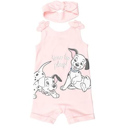 Disney Minnie Mouse Winnie the Pooh Lion King Lilo & Stitch Simba Romper and Headband Newborn to Toddler