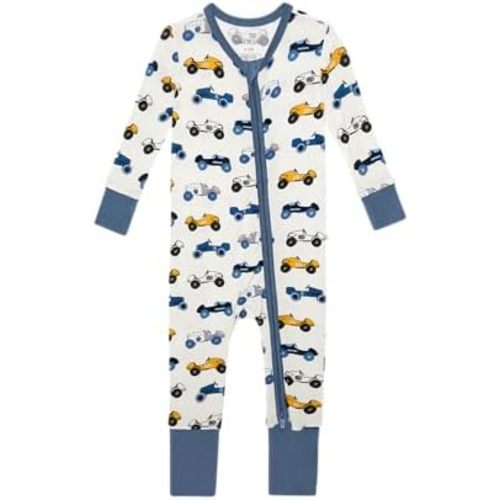 Posh Peanut Convertible Baby Sleepers - Boys Footless Baby Pajamas with 2 Way Zipper for Easy Diaper Changes