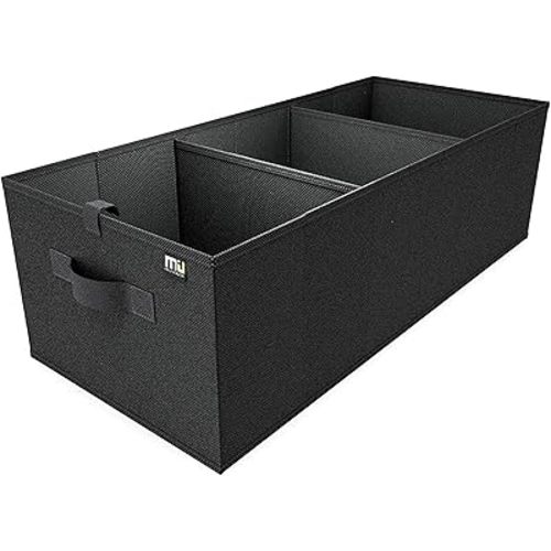 MIU COLOR Trunk Organizer for SUV, Car Organizer, Collapsible Trunk Organizer for Car, Non-Slip Bottom, Storage Organizer for Sedans, Van, Jeep, Grocery, Large 3 Compartments, Black 32"×13"×10.6"