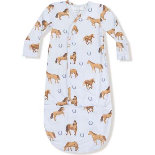 Bundle Gown Horses, Blue - Angel Dear | Maisonette