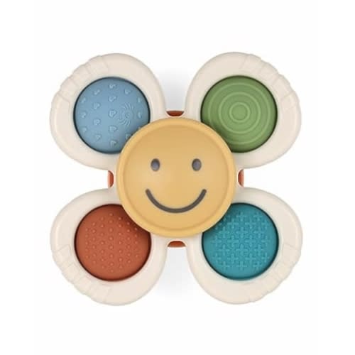 Itzy Ritzy Pop & Whirl – Fidget Spinner Travel & Bath Toy