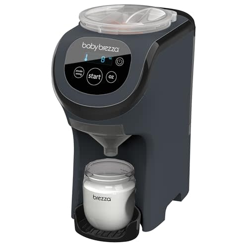 Baby Brezza Formula Pro Mini Baby Formula Mixer Machine Fits Small Spaces and is Portable for Travel– Bottle Makers Makes The Perfect Bottle for Your Infant On The Go, Charcoal