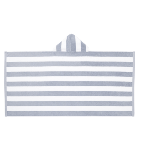 Rugby Stripe Kid Hooded Towels Blue