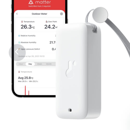 Deep Freezer Thermometer - SwitchBot Indoor/Outdoor Thermo-Hygrometer | IP65 Waterproof | SwitchBot US