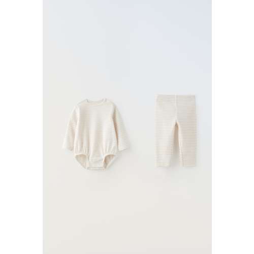 1-3 months STRIPED BODYSUIT AND LEGGINGS PACK