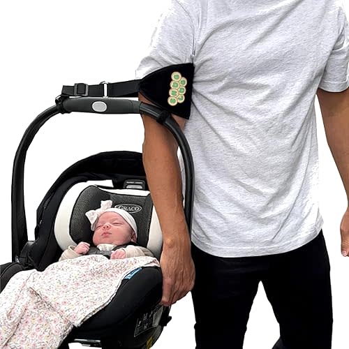 Infant Car Seat Carrying Strap Black Lifting aid arm wrap