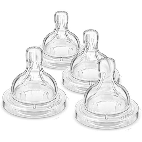 Philips AVENT Anti-Colic Baby Bottle Flow 1 Nipple, 4pk, SCY761/04