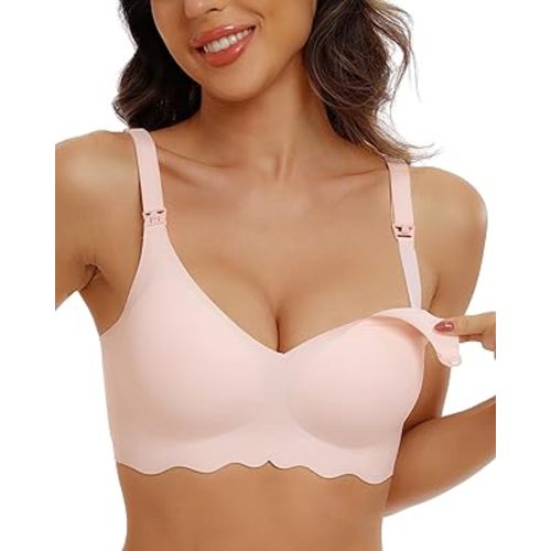 Nursing Bras for Breastfeeding Wireless Seamless Maternity Bra Ultra Comfort Pregnancy Sleep Bralette for Women