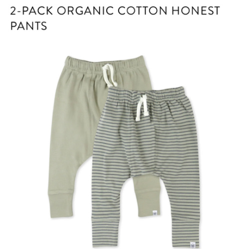 2-Pack Organic Cotton Honest Pants | Honest Baby Clothing