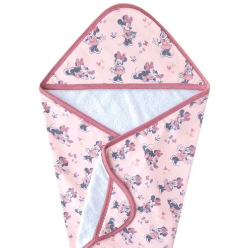 Premium Baby Knit Hooded Towel - Minnie Mouse