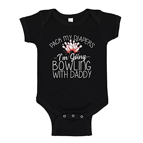 I'm Going Bowling with Daddy Baby One Piece Or Toddler T-Shirt Bowler Baby Clothes