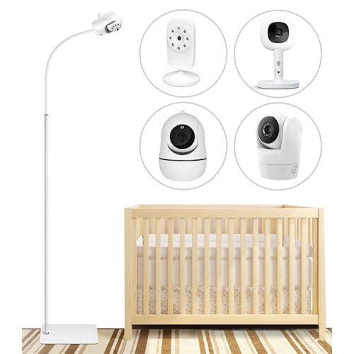 Flexible Adjustable Height Mount for Infant Optics DXR-8 Pro and Hellobaby HB6550 HB65/HB66/HB248 and Also Compatible with The Nanit Pro Smart Baby Monitor & Flex Stand
